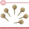 Samara Nautical Lot Of 6 Cabinet Knot Rope Knob/Jute Door
