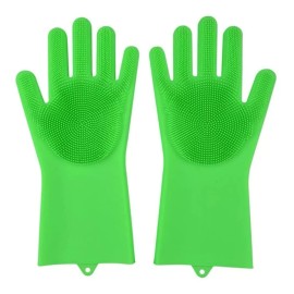 SARO STORE Guantes Lava Trastes De Silicón Multiusos (1 Par)