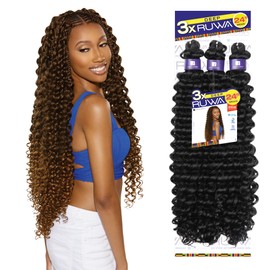 Sensationnel Ruwa prestretched braiding hair - 3x deep 24 inch water repellent kanekalon fast dry synthetic sports itch free (1 pack, 27 HONEYBLONDE)