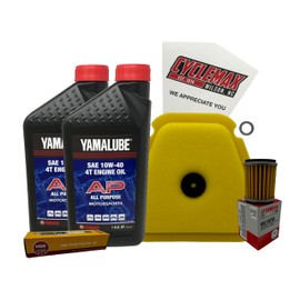 Cyclemax Standard 10W-40 Tune Up Kit compatible with 2018-2022 Yamaha YZ450F with Spark Plug