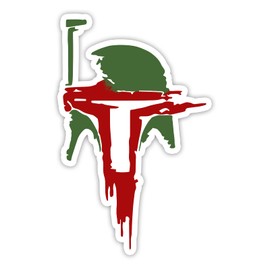 Boba Helmet Simple Vinyl Sticker Auto Car Truck Wall Laptop | Sticker | 5.5" Wide