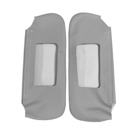 BuliBoao Car Sun Visor Cover Pair Fit for Chevy Camaro 1993-2002, for Pontiac Firebird 1993-2002, Microfiber Leather, Gray