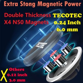 TECOTEC Magnetic Cup Holder Phone Mount, Flexible Gooseneck Arm Car Cup Phone Holder, Super Strong Magnets Mount for All Cellphones & More