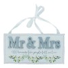 Wedding Plaque Mr & Mrs All Because Two People Fell