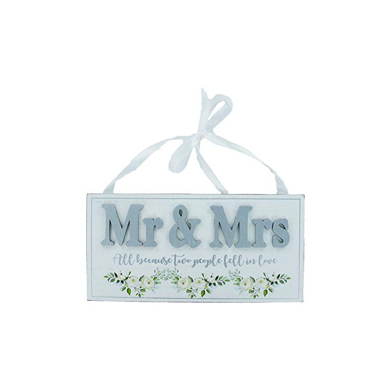 Wedding Plaque Mr & Mrs All Because Two People Fell