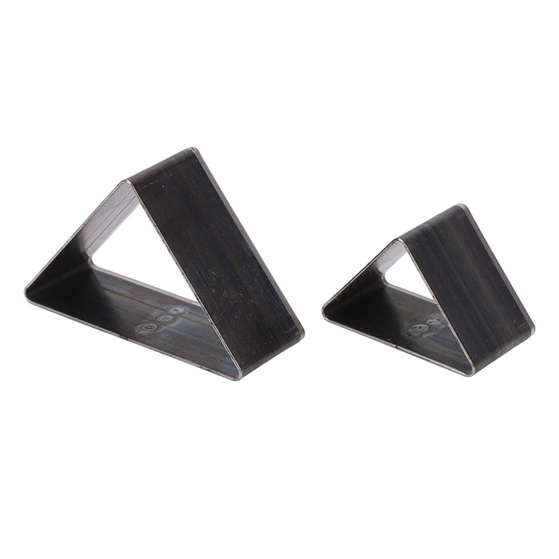 2PCS Triangle Leather Cutter Alloy Steel Hollow Punch Cutter Set