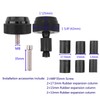 Motorcycle Handlebar End Plug Throttle Speed Control Black Alumimium Rubber