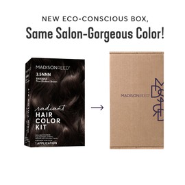 Madison Reed Radiant Hair Color Kit | 3.5NNN Darkest Brown-Black (Ravenna Brown) 100% Maximum Gray Hair Coverage | Permanent Hair Dye for Resistant Grays | PPD-Free & Ammonia-Free |2 Pack