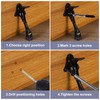 sourcing map 6 Inch Kickdown Door Stopper, One Touch Pedal