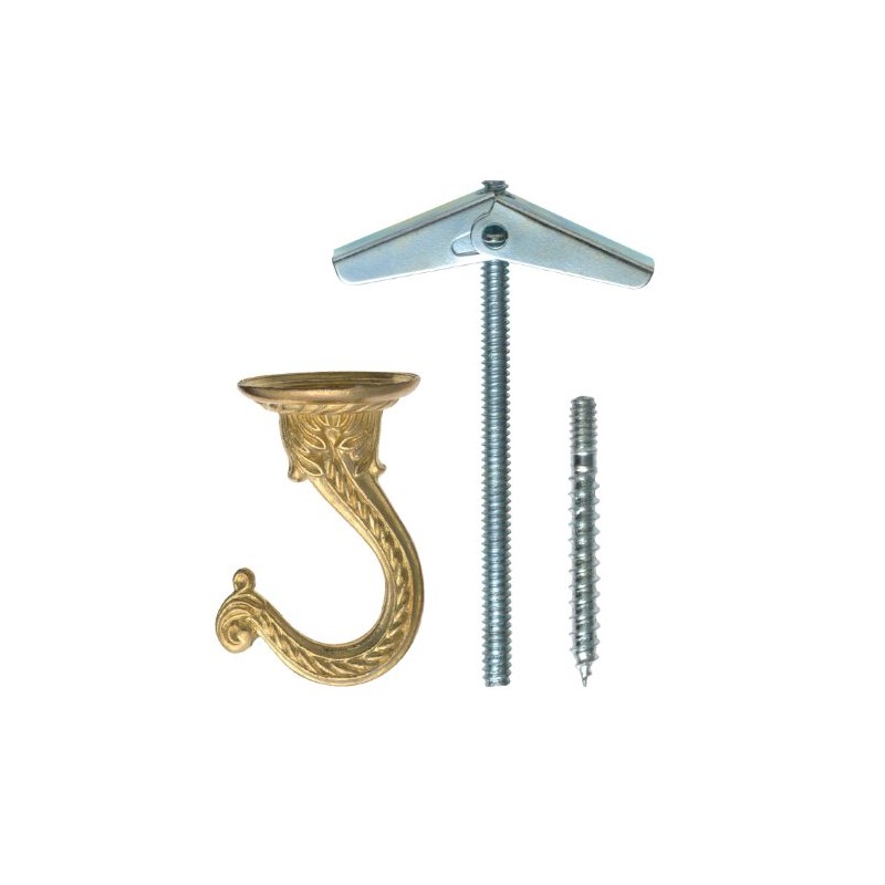 OOK 534502 Hillman Jumbo Swag Hook, Plated, No Size, Brass