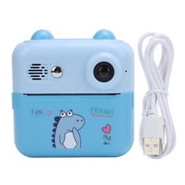 Instant Camera 50MP 1080P 16x Digital Zoom with 2.4 Inch HD IPS Eye Caring Screen 1000mAh Instant Print Camera for Travel Blue