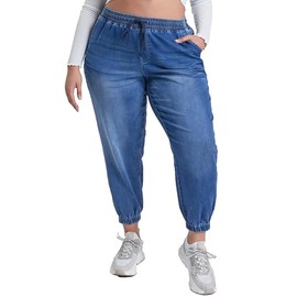 YMI Jeans Women's Plus Essential Skinny Jeans, M Medium Blue Rips, 3X