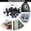 Noosverl Bolt Covers Black Screw Caps M16 Nuts/24mm, Plastic Screws