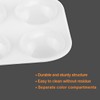 Lotsdonxia 3PCS Rectangular Plastic Paint Tray Palette with 6 Wells,
