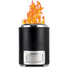 Small Tabletop Firepit, 7.0" Portable Mini Fire Stove, Smokeless Fire Pit Tabletop Indoor, Mini Solo Firepit for Camping, Outdoor, 2.09 Ibs, Stainless Steel