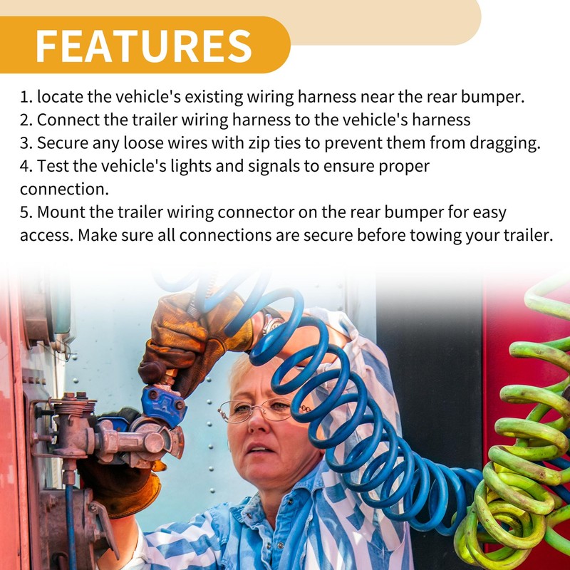 Partuto 30 Circle Air Brake Hose Oil Cooler Coiled Short