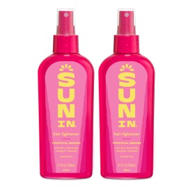 Sun In Hair Lightener Tropical Breeze, Alcohol-Free with Aloe, Chamomile & Flaxseed, 4.7 fl oz (Pack of 2)