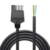 Goupchn Arnés de cableado de remolque de 4 vías 18AWG