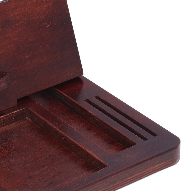 Desktop Storage Bracket Multifunctional Wooden Mobile Phone Base Watch Glasses