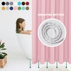 Biscaynebay Hotel Quality Fabric Shower Curtain Liners 72 Inch by