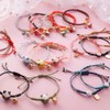 Happyyami Lucky Cat Bracelet Cute Cartoon Good Luck String Braided