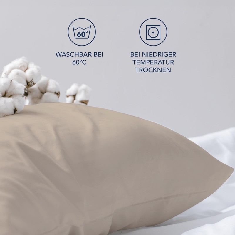 Dreamzie Pillowcases, 50 x 70 cm (Set of 2), 100%