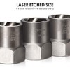 Topec 5-Piece Heavy Duty Bolt Remover Set, 1/2" Drive Impact