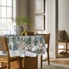 Artoid Mode Snowflakes Trees Snowman Deer Christmas Table Cloth, Round