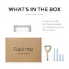 Ravinte 10 Pack Square Bar Kitchen Cabinet Handles Brushed Nickel