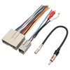 RED WOLF Car Radio Wiring Harness W/Anetnna Adapter RCA Input