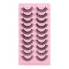False Eyelashes, Russian Strip Lashes, Natural Look Wispy False Lashes,