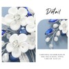 Unicra Bridal Wedding Hair Comb Flower Hair Accessories Blue Crystal