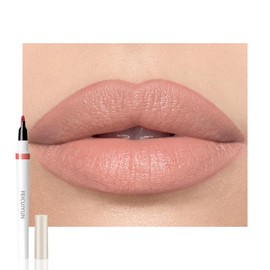 FeiCuiYun Matte Calligraphy Liquid Lip Liner Lipstick Pencil, Nude Pink Long-Lasting Transfer-Proof Lip Stain, Lightweight Lipstick, Sheer Buildable Color, Fades to a Natural Wash of Colors
