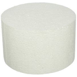 Oasis Supply Dummy Round Cake, 8" x 5", White