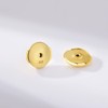 Earring Backs 18K White Gold Plated Sterling Silver Hypoallergenic Earring