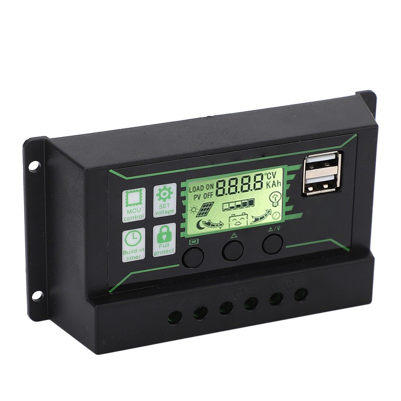 Solar Charge Controller 20A 2 USB Output PWM Control 3