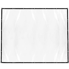 Lrnn Clear Waterproof Cover Tarp 10 x 8 ft Plastic Tarps Heavy Duty with Grommets Dustproof Rainproof Tarpaulin for Garden Furniture Cars