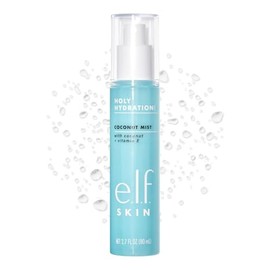 e.l.f. Cosmetics Holy Hydration! Hidratante niebla de coco, refresca, calma y revitaliza la piel, aroma tropical, 2.7 onzas líquidas (paquete de 1)