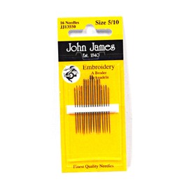 John James Embroidery Needles Assorted Sizes 5/10