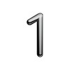 Ultion Sweet Chrome Door Numbers '1' - 3.5inch height -