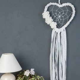 DECHOUS 9Pcs Metal Rings for Macrame, Heart Shape Dream Catcher Metal Rings, Sliver Macrame Metal Rings 8/10/12CM Dream Catcher Hoops Rings for Macrame DIY Crafts Wreath