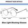 Ggpyyon Blue Light Filter Glasses Women Men Retro Round Glasses