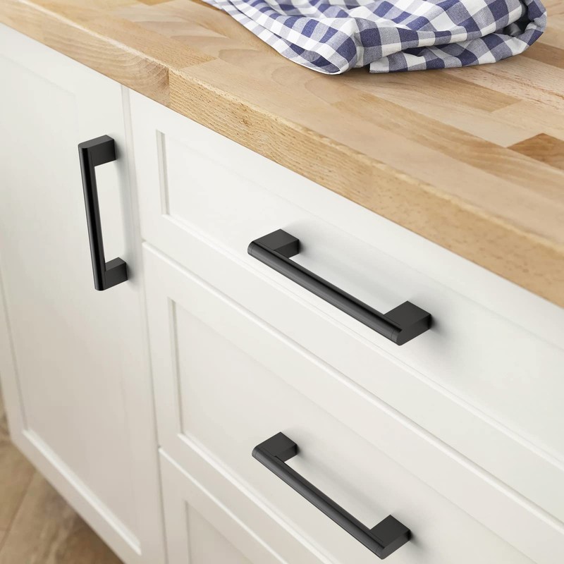 FURNIWARE 10 Pack Cabinet Pulls, Hardware Drawer Handles, Stainless Steel