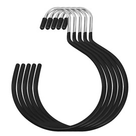 VOANZO 5 Pack Scarf Hangers Belt Hangers Non-Slip Tie Hanging Hooks Closet Accessories Organizer Storage Holders for Ties Scarves Belts