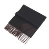 Prettystern Unisex 2-Colour Cashmere Reversible Fringe Scarf, Black-Brown Brown F11