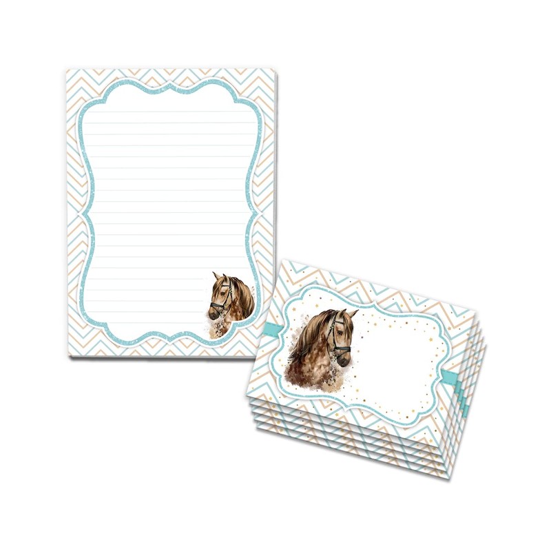A5 Letter Pad with Envelopes Children's Horse for Girls (Pad