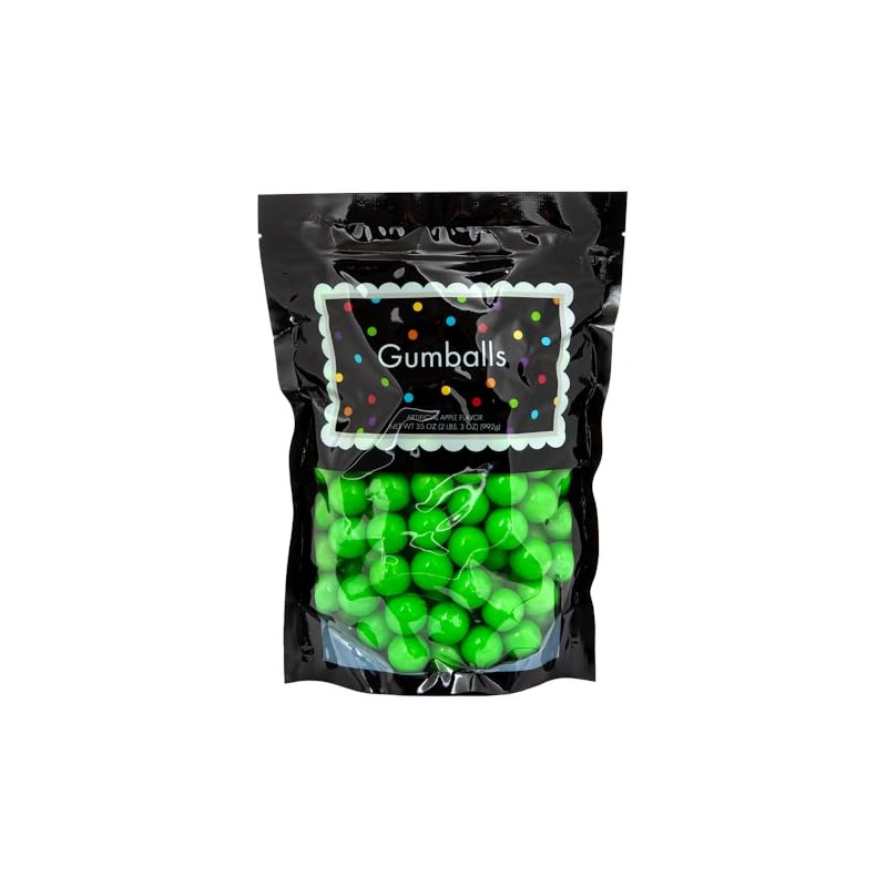 Amusemints Gumballs - Kiwi Green | 2+ Pound Bag |