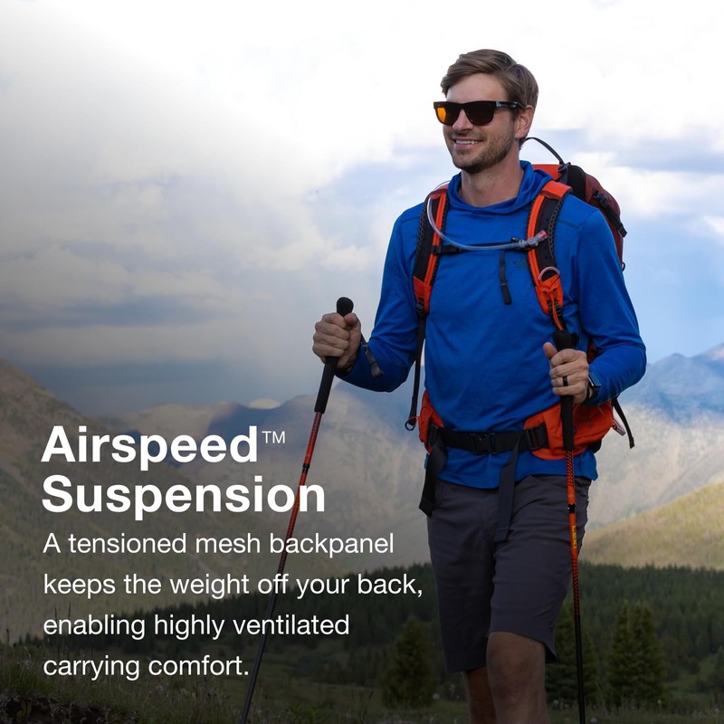 Osprey Manta 34L Men's Hiking Backpack with Hydraulics Reservoir, Black