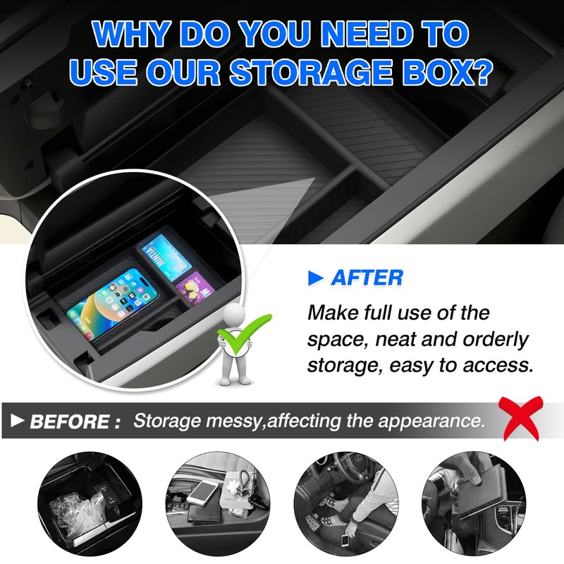 Autorder Center Console Organizer for 2024-2026 Mazda CX-90 CX90 CX-70