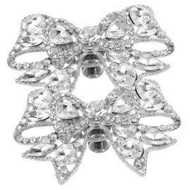 OHPHCALL 2 Piezas Clips De Zapatos De Cristal Hebilla De Zapato De Cristal Clips De Zapatos Para Clips Decorativos Para Zapatos Clip De Novia Aleación Titular De La Joyería Pedrería